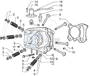 X9 125 drawing Head - valves