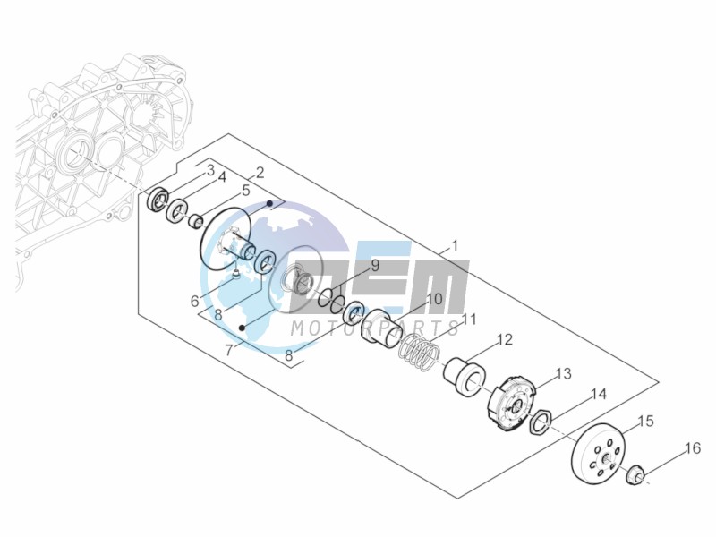 Driven pulley