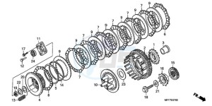 XL700VA9 UK - (E / ABS MKH) drawing CLUTCH