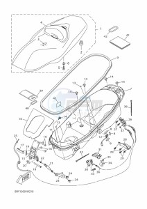 CZD300-A XMAX 300 (BBA1) drawing SEAT