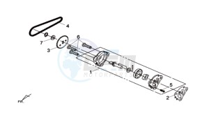 MAXSYM 600 I ABS drawing CRANKCASE RIGHT / OILPUMP