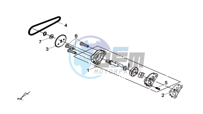 CRANKCASE RIGHT / OILPUMP