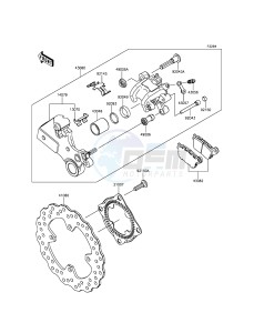 NINJA ZX-10R ABS ZX1000KFF FR XX (EU ME A(FRICA) drawing Rear Brake