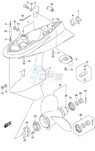 DF 50A drawing Gear Case High Thrust