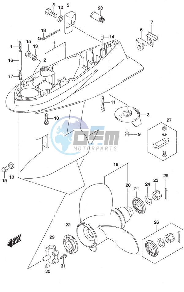 Gear Case High Thrust