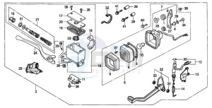 TRX300EX SPORTRAX drawing STOP LIGHT SET