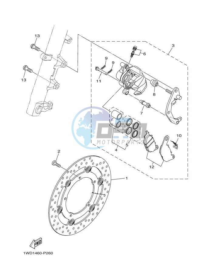 FRONT BRAKE CALIPER