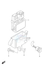 DF 20A drawing PTT Switch Remote Control w/Power Tilt