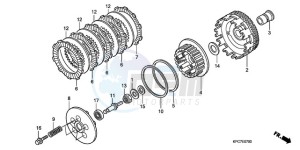 XL125VA EU / CMF - (EU / CMF) drawing CLUTCH