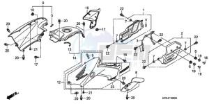 TRX500FE9 Australia - (U) drawing BODY COVER