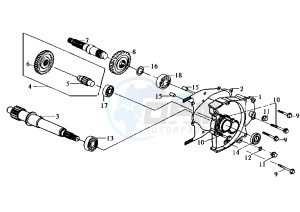 CINDERELLA - 50 cc drawing GEAR GROUP