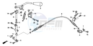 TRX680FA drawing SELECT LEVER