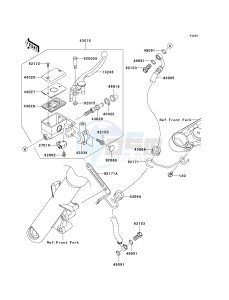 VN 900 C [VULCAN 900 CUSTOM] (7F-9FA) C8F drawing FRONT MASTER CYLINDER