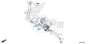 CBR1000RAH 2ED - (2ED) drawing AIR INJECTION CONTROL VALVE