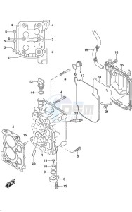 DF 9.9A drawing Cylinder Head