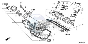 VFR1200XD CrossTourer - VFR1200X Dual Clutch 2ED - (2ED) drawing CYLINDER HEAD COVER