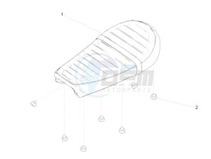 V9 Roamer 850 (USA) drawing Saddle