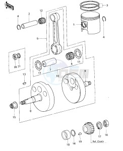 KX 80 A [KX80] (A1-A2) [KX80] drawing CRANKSHAFT_PISTON