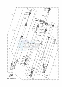 YZF320-A YZF-R3 (B2XG) drawing FRONT FORK