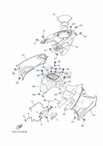 YFM700FWAD GRIZZLY 700 EPS (BLTU) drawing SIDE COVER