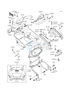 ZX 1100 F [GPZ 1100 ABS] (F1) [GPZ 1100 ABS] drawing COWLING