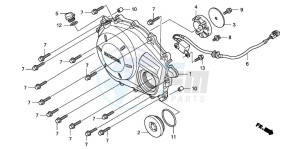 CBF1000 drawing RIGHT CRANKCASE COVER