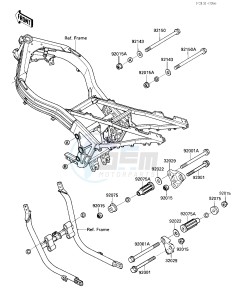 ZX 1000 B [NINJA ZX-10] (B1-B2) [NINJA ZX-10] drawing FRAME FITTINGS