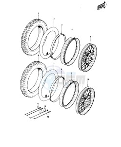 MC1 M A (-A) 90 drawing WHEELS_TIRES -- 74-75 MC1M_MC1M-A- -