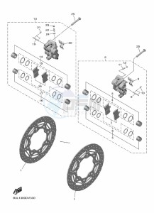 YZF1000D YZF-R1M (B4SJ) drawing FRONT BRAKE CALIPER