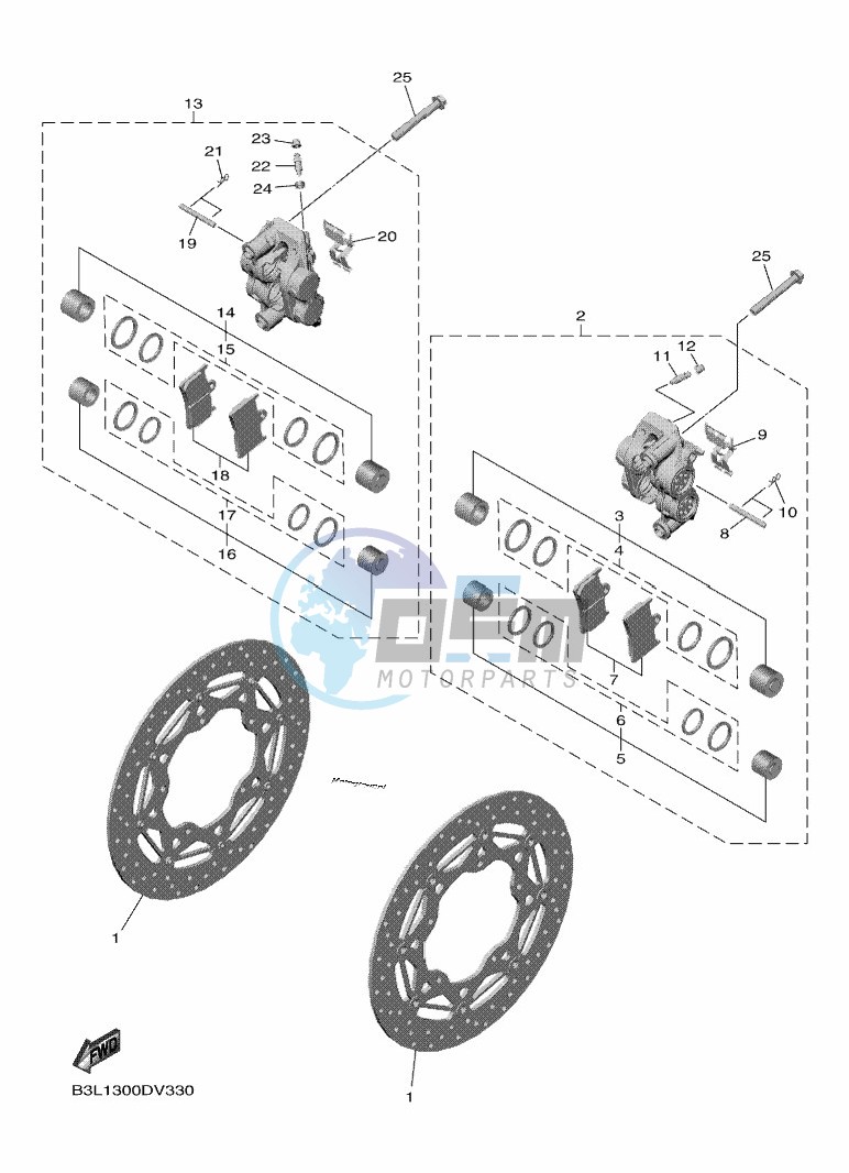 FRONT BRAKE CALIPER