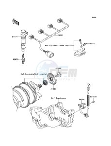 ZZR1400_ABS ZX1400FCF FR GB XX (EU ME A(FRICA) drawing Ignition System