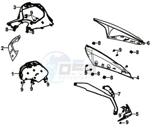 JET 14 125/XB1 (XC12WW-EU) (E4) (L7-M0) drawing DASHBORD - WIND SCREEN