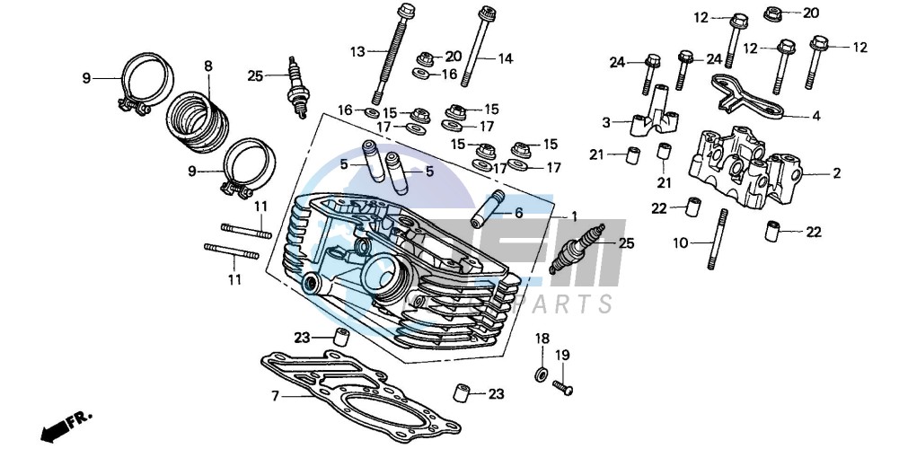 CYLINDER HEAD (REAR)