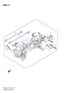 DL650 (E3) V-Strom drawing THROTTLE BODY (DL650L1 E3)