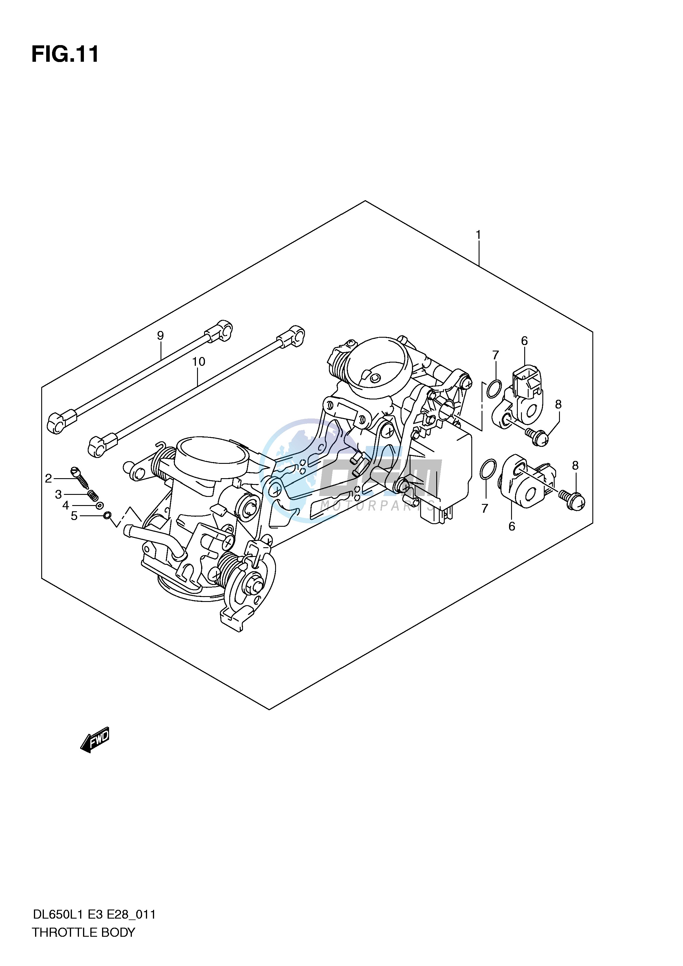 THROTTLE BODY (DL650L1 E3)