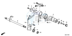 CRF50FE CRF50F Europe Direct - (ED) drawing GEARSHIFT DRUM