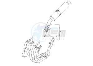 FZS FAZER (FZS600S) 600 drawing EXHAUST