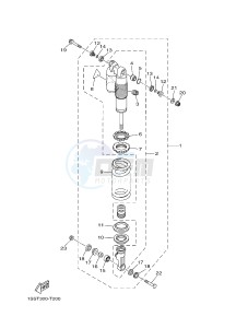 YZ250 (1SST) drawing REAR SUSPENSION