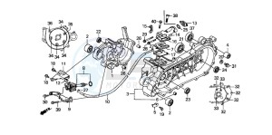 SH50 SCOOPY drawing CRANKCASE/OIL PUMP