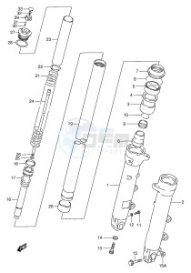 GSX750F (E2) drawing FRONT DAMPER (MODEL S T)