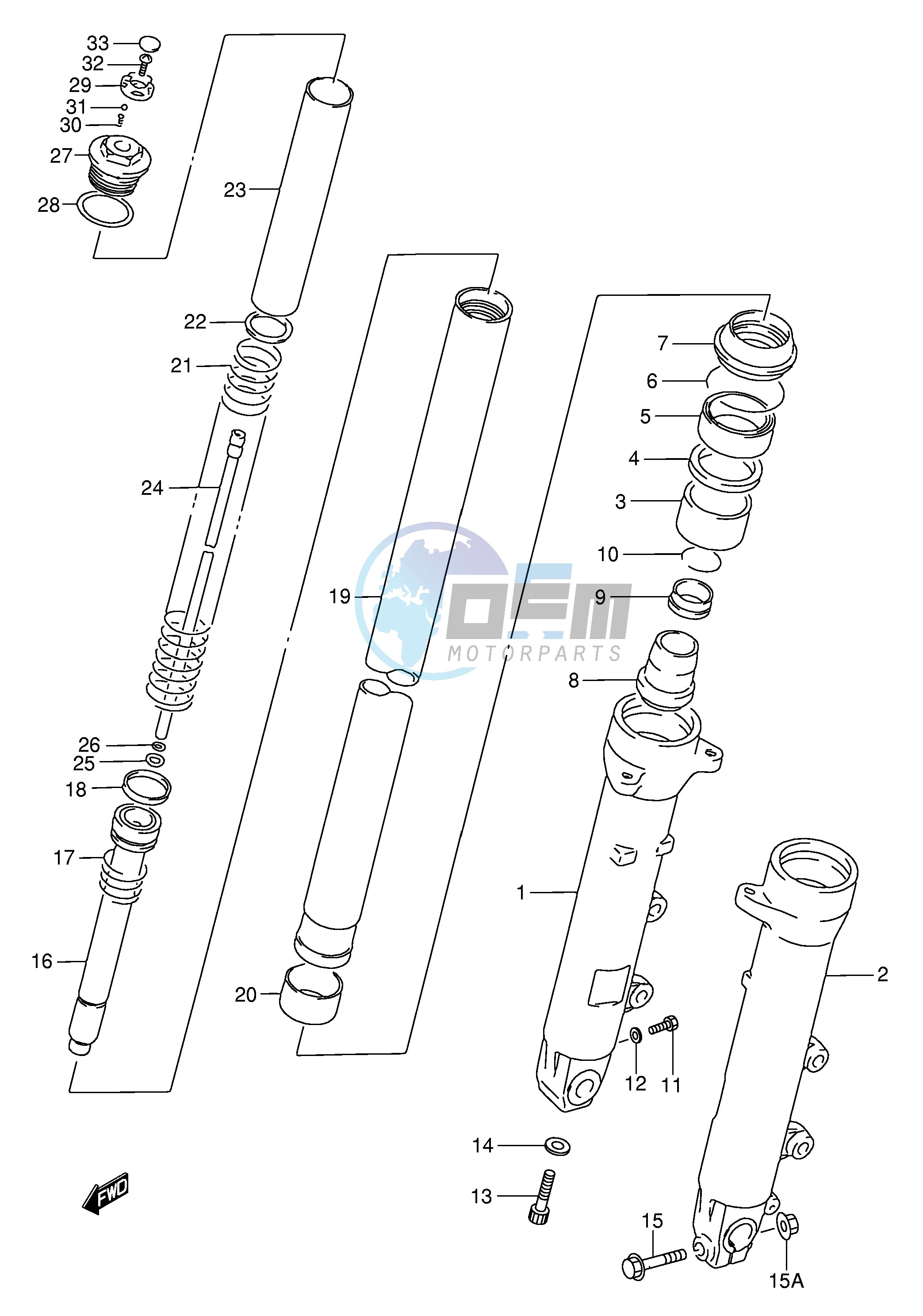 FRONT DAMPER (MODEL S T)