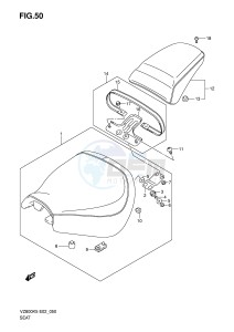 VZ800 (E2) MARAUDER drawing SEAT (VZ800)