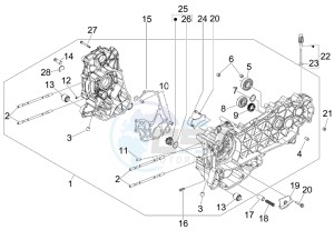 MP3 250 ie mic drawing Crankcase