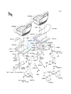 KRF 750 C [TERYX 750 4X4] (C8F) C8F drawing SEAT