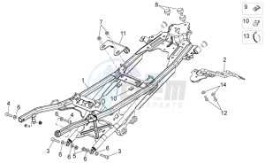 Shiver 750 drawing Saddle support