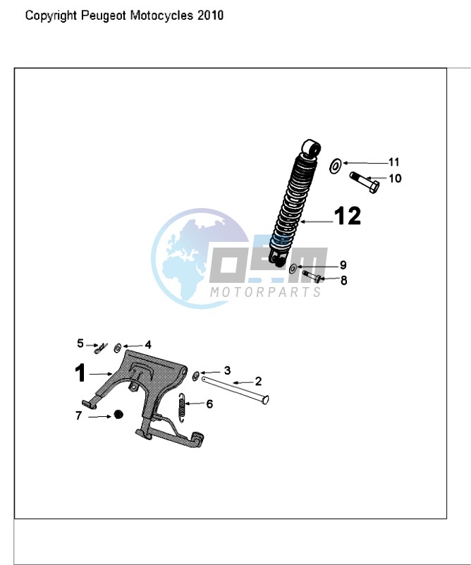 REAR SHOCK AND STAND