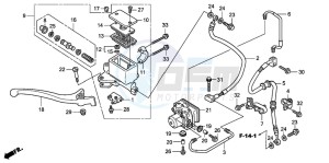 FES150 125 S-WING drawing FR. BRAKE MASTER CYLINDER (FES125A)(FES150A)