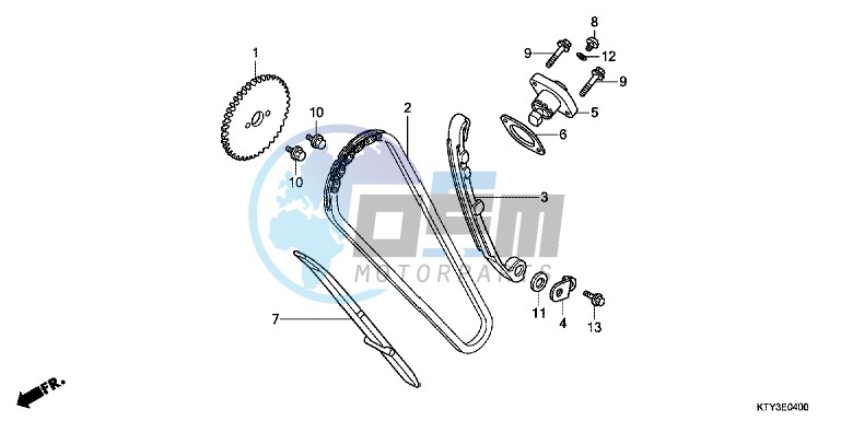 CAM CHAIN/TENSIONER