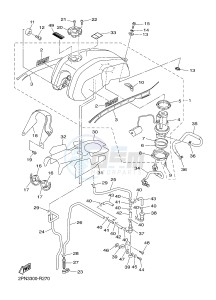 XJR1300C XJR 1300 (2PN3) drawing FUEL TANK