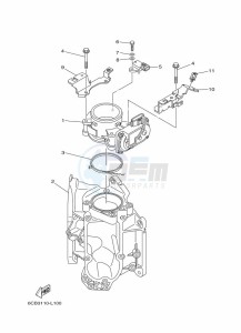 LF250XCA drawing THROTTLE-BODY